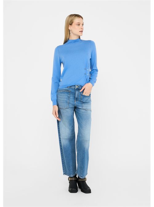 Maglia in lana con perle LIU JO | CF5041MA82O/X0713